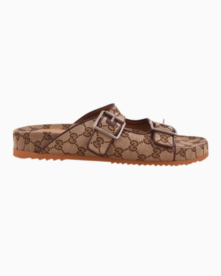 Sandália Gucci Original Canvas Monograma Masculina
